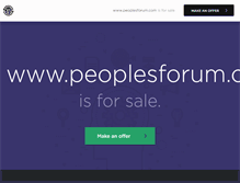 Tablet Screenshot of peoplesforum.com